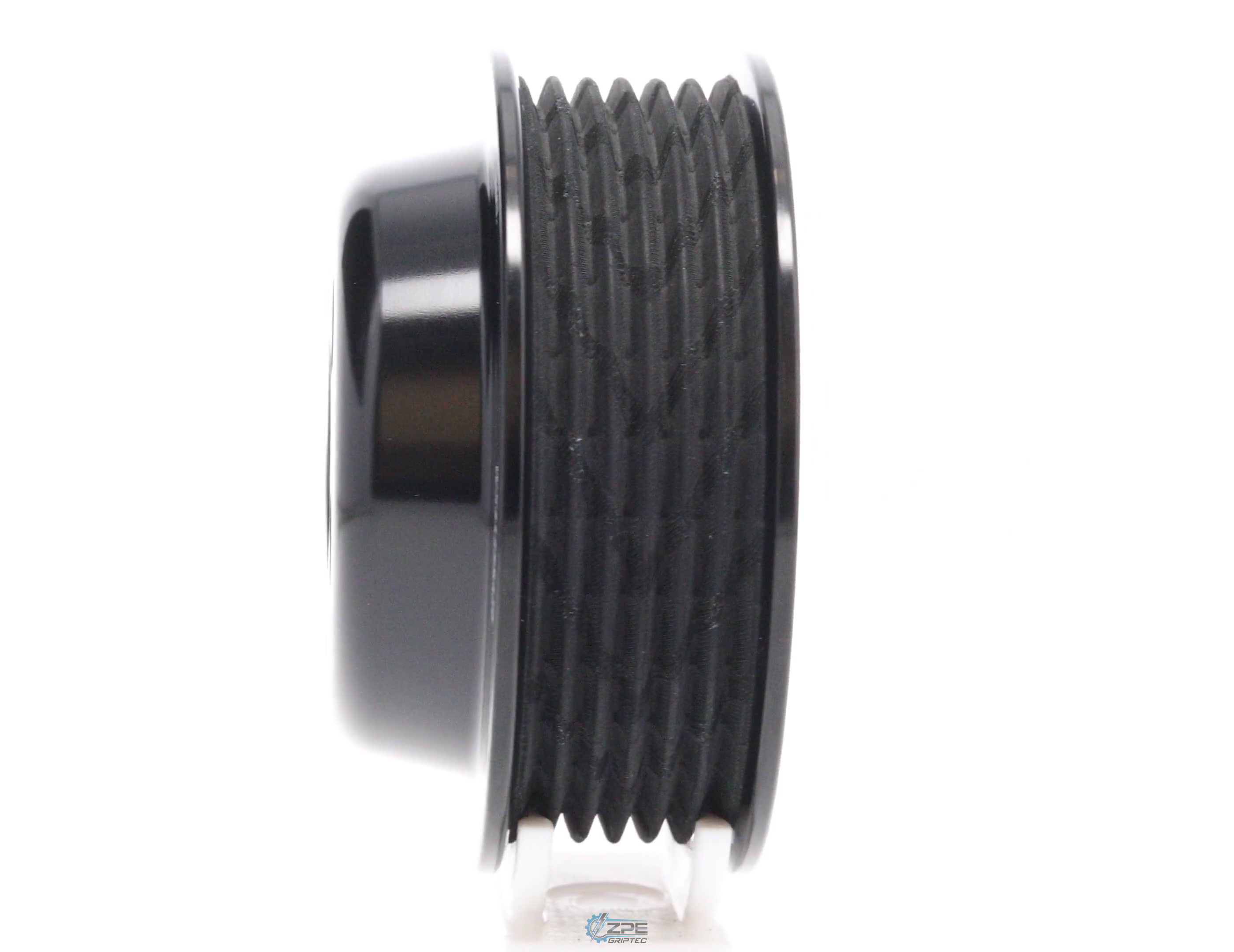 3.125" 6 Rib ZPE GripTec® Whipple 5 Bolt L3V-A Black Pulley Only
