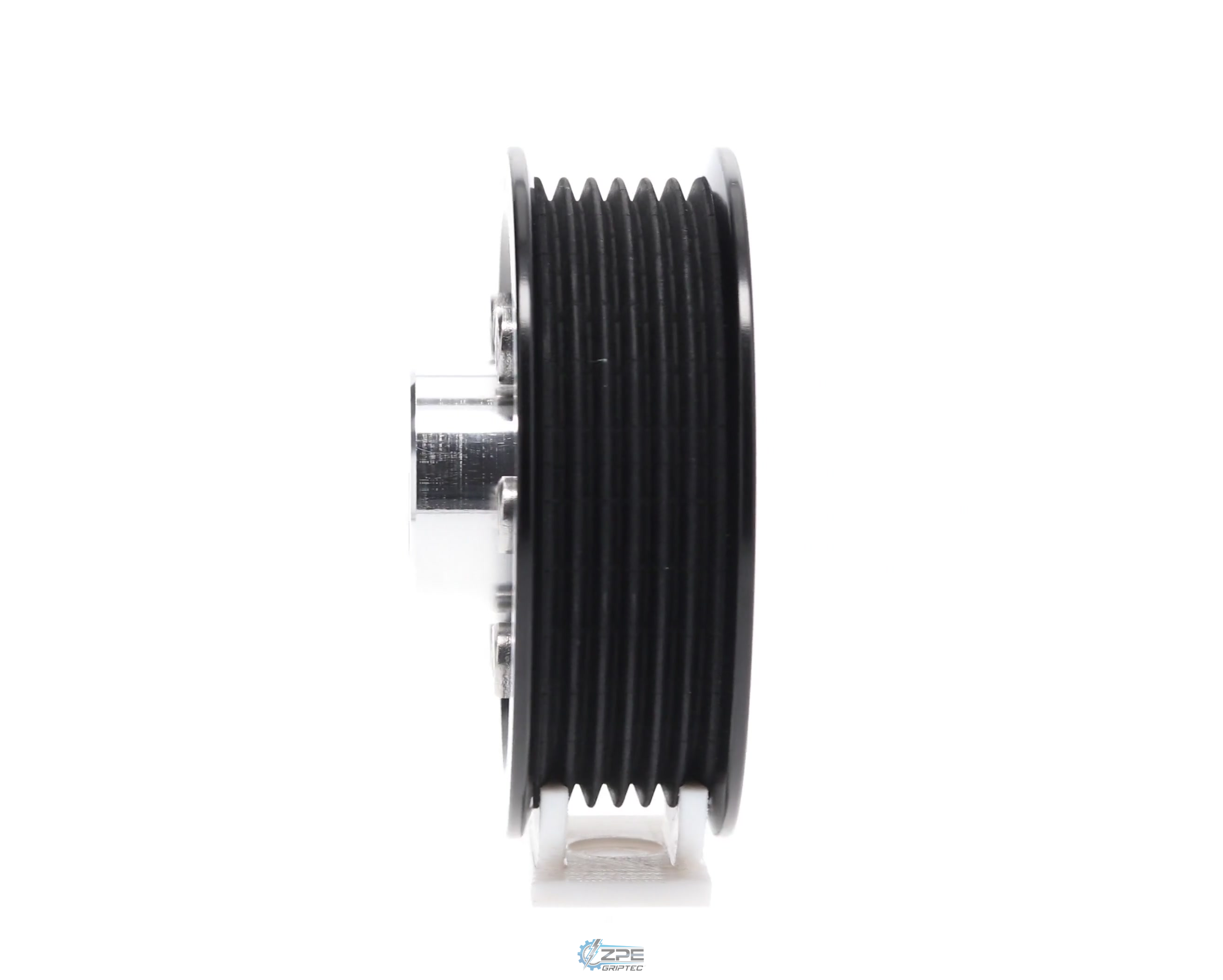3.25" 6 Rib ZPE GripTec® 2pc Vortech YSi/JT/V3 L3 Black Pulley & Hub Kit