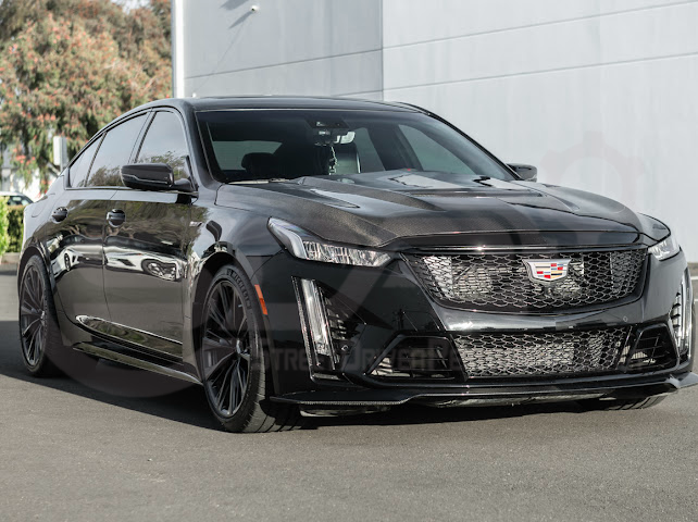 2022-2024 CADILLAC CT5-V BLACKWING SEDAN | FACTORY STYLE CARBON FIBER FRONT LIP SPLITTER GROUND EFFECTS
