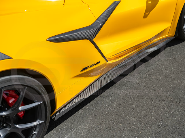 2023-UP CHEVROLET CORVETTE C8 Z06 & E-RAY | SDP PERFORMANCE TRACK STYLE SIDE SKIRTS ROCKER PANEL GROUND EFFECTS