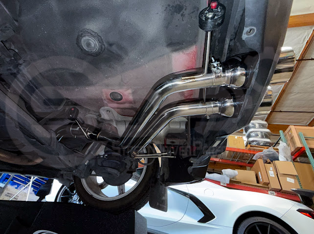 Hyundai Veloster Turbo axle back exhaust with dual 4-inch burnt tips or chrome, Street Driven Performance muffler delete axle back.