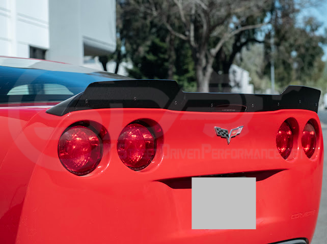 2005-2013 Corvette C6 | ZR1 Extended Style Rear Wing Wickerbill Spoiler (Matte or Gloss Black)