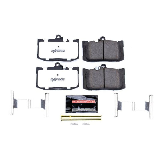 PowerStop Z26 Extreme Street brake pads for Lexus GS200t 2016-2017 front, with hardware, performance brake components