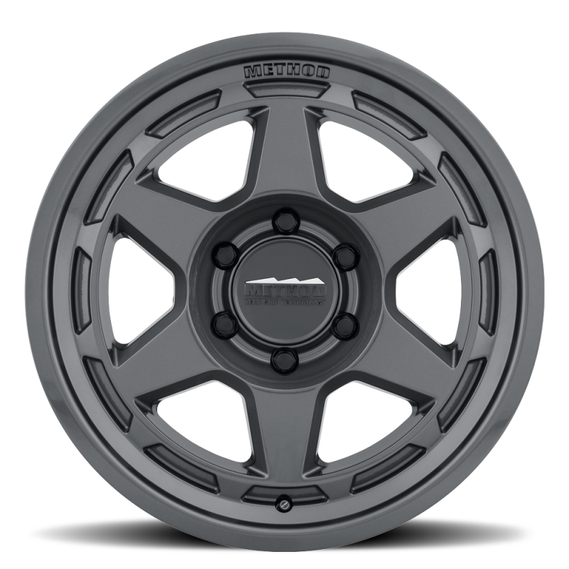 Method MR708 HD bead grip cast wheel in gloss titanium, 18x9 inches with +40mm offset, 5x120 bolt pattern, 72.6mm center bore.