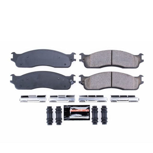 PowerStop Z23 Evolution Sport brake pads for 2006-2008 Dodge Ram 1500 front performance brake system with hardware