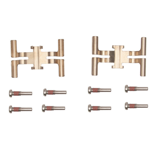 DFC Cadillac CT5 front brake hardware kit with premium components, including clips and springs for optimal brake performance.