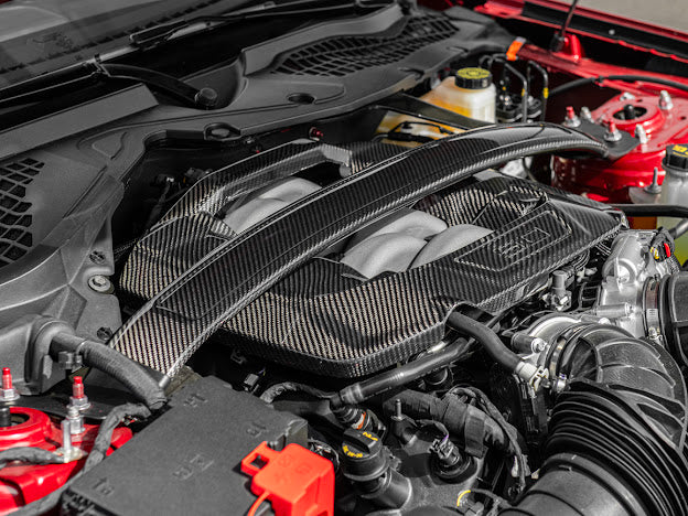2024-Up Ford Mustang S650 GT & Dark Horse | CARBON FIBER 5.0L Engine Valve Cover