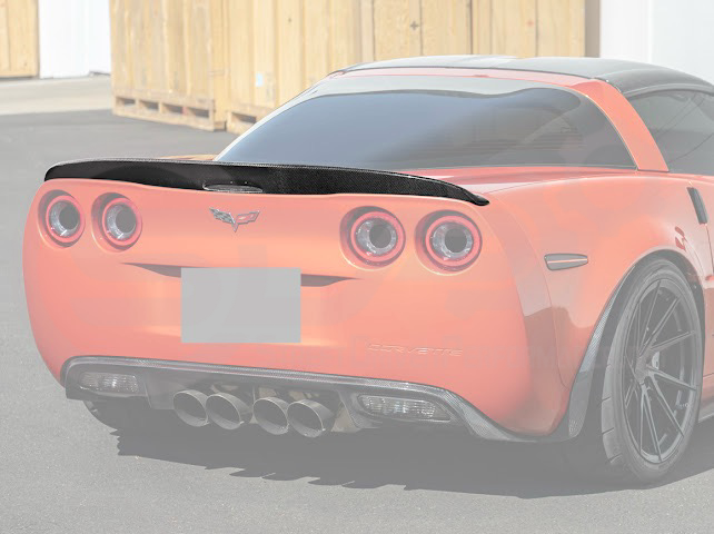 2005-2013 CHEVROLET CORVETTE C6 | SDP PERFORMANCE STYLE CARBON FIBER REAR TRUNK LID WING SPOILER
