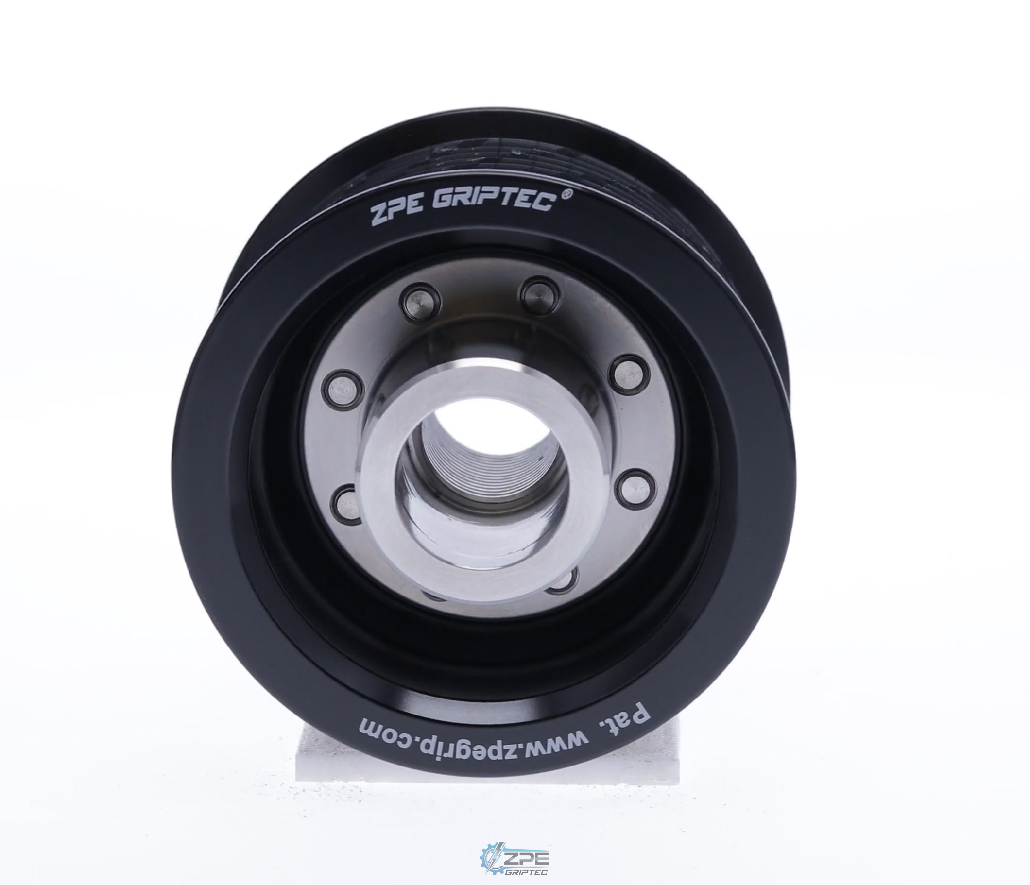 2.55" 10 Rib ZPE GripTec® 2pc HellCat L2V Black Pulley & Hub Kit