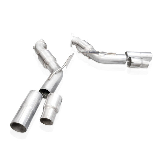 Stainless Works Ford Explorer G-Sport Cat Downpipe 20-24 model, showcasing the stainless steel construction and exhaust pipe design.