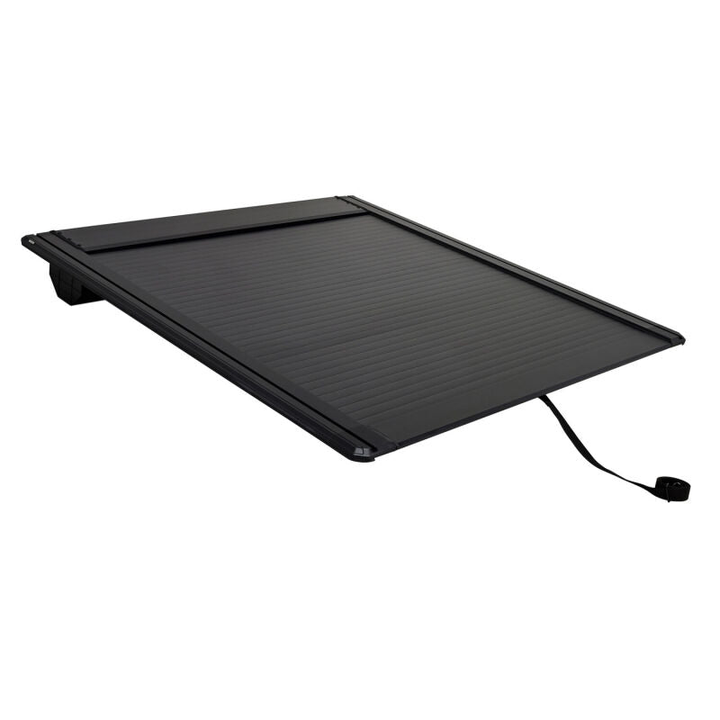 Westin roll-up tonneau cover for Silverado/Sierra 1500 5ft 8in bed, black, manual retractable truck bed cover.