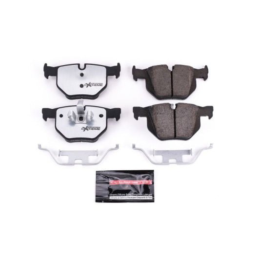 PowerStop 2006 BMW 330Ci rear Z26 extreme street brake pads with hardware for high-performance braking.