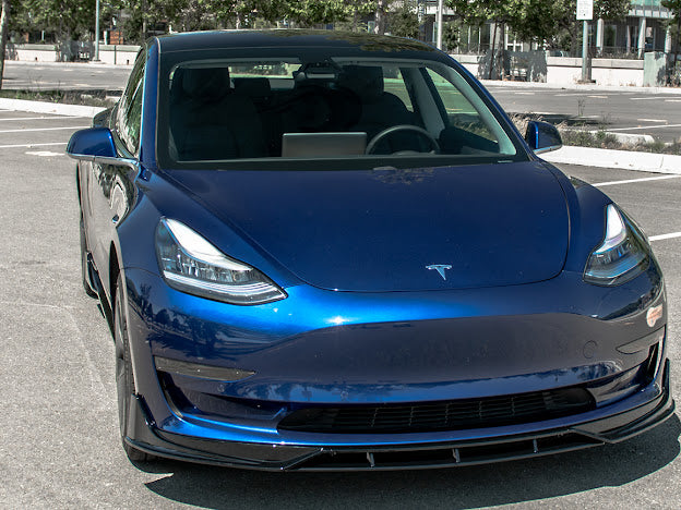 2017-UP TESLA MODEL 3 PERFORMANCE FRONT LIP SPLITTER GROUND EFFECTS
