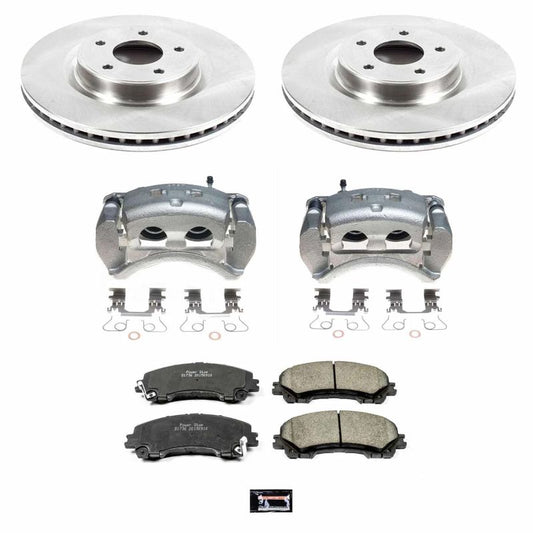 PowerStop OE brake calipers for 2016-2017 Infiniti QX50 front autospecialty kit with calipers and hardware.