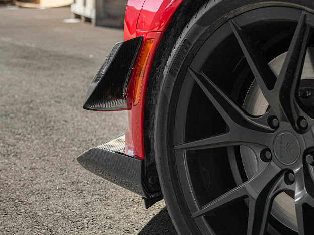 2017-UP CAMARO ZL1 1LE FRONT AIR DUCT BEZELS & CANARDS DIVE PLANES