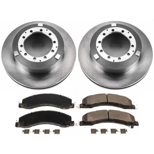 PowerStop OE brake rotors for Ram 5500 rear, part of Autospecialty brake kit, designed for durable vehicle stopping power.