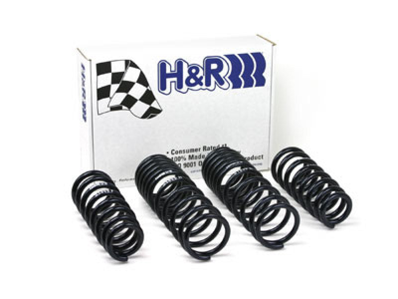 H&R sport lowering springs installed on a 2003-2007 Honda Accord 2-door 6-cylinder model, showcasing the spring design and fitment.