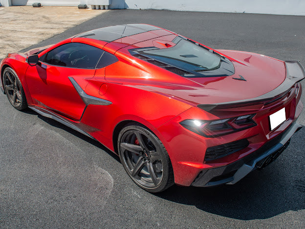 2020-UP CHEVROLET CORVETTE C8 Z06 |CARBON FIBER SIDE SKIRTS ROCKER PANELS GROUND EFFECTS