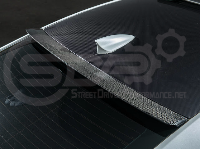 2013-2018 Cadillac ATS ATS-V Coupe | Carbon Fiber Rear Roof Top Window Spoiler Wing