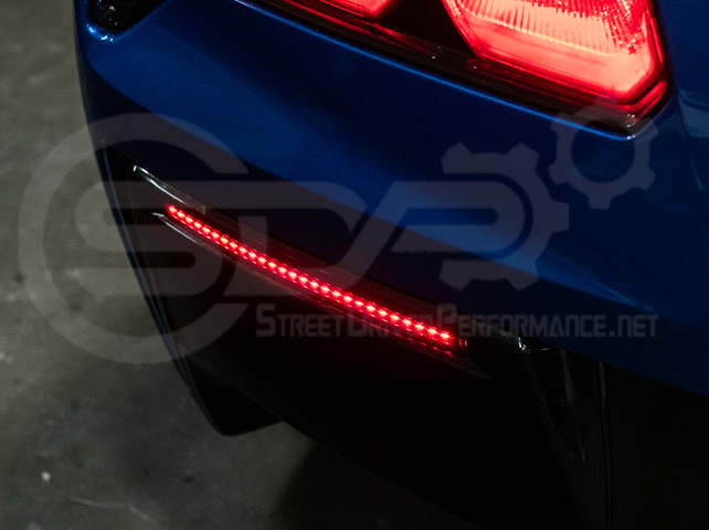 2014-2019 Chevrolet Corvette C7 | Rear Diffuser Smoke or Clear Lens LED Reflector Light Pair