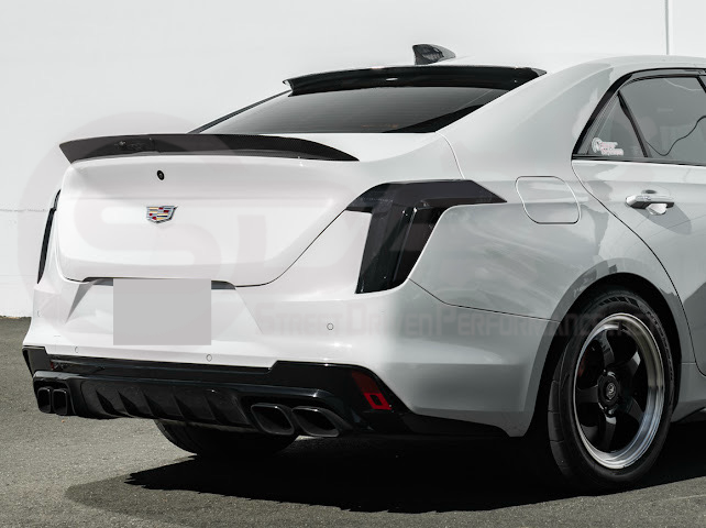 2020-Up Cadillac CT4 / CT4-V / CT4-V Blackwing | SDP Performance Style Carbon Fiber Rear Roof Top Window Spoiler Wing