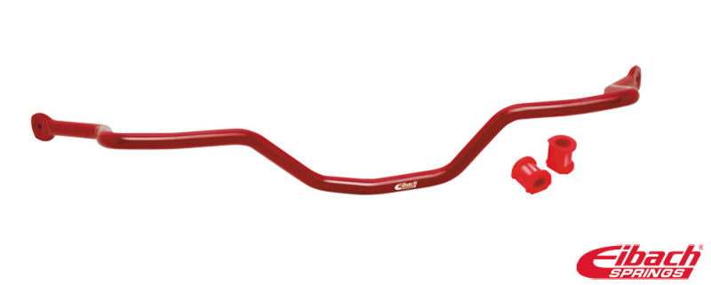 Eibach 35mm front anti-roll sway bar for 94-04 Mustang Cobra, Convertible, Coupe, and Mach 1, shown in black metal.