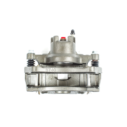 PowerStop front right OE brake caliper with bracket for Dodge Caliber 2007-2012, showing the caliper assembly and mounting bracket.