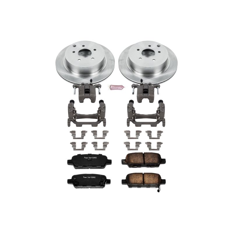 PowerStop rear brake kit with calipers for 2012-2013 Infiniti M35h, OE-style brake system for reliable stopping performance.
