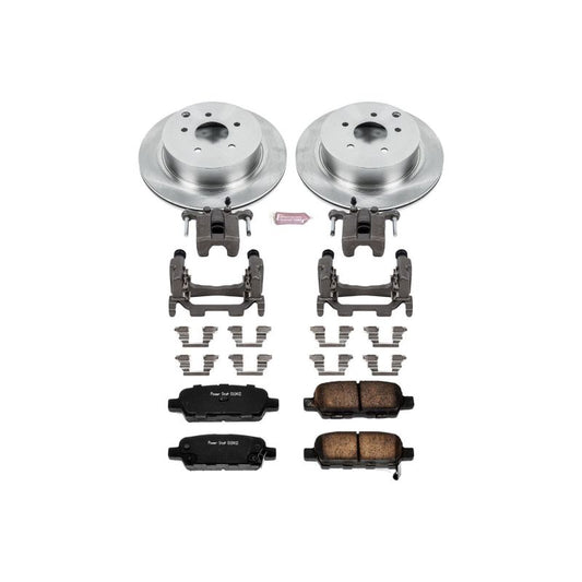 PowerStop rear brake kit with calipers for 2012-2013 Infiniti M35h, OE-style brake system for reliable stopping performance.
