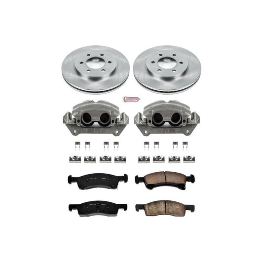 PowerStop OE brake calipers for front of Lincoln Navigator 2003-2006, part of Autospecialty brake kit with calipers