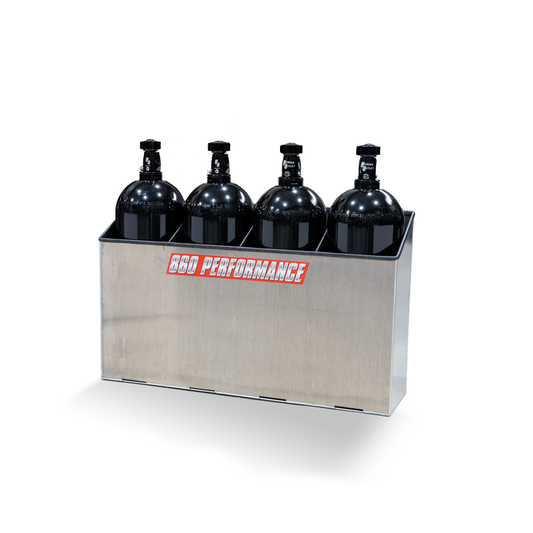 860 Performance 20lb Bottle Holder - 4 Bottles / Raw Finish