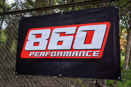 860 Performance Banner - Black Background (3' x 5')