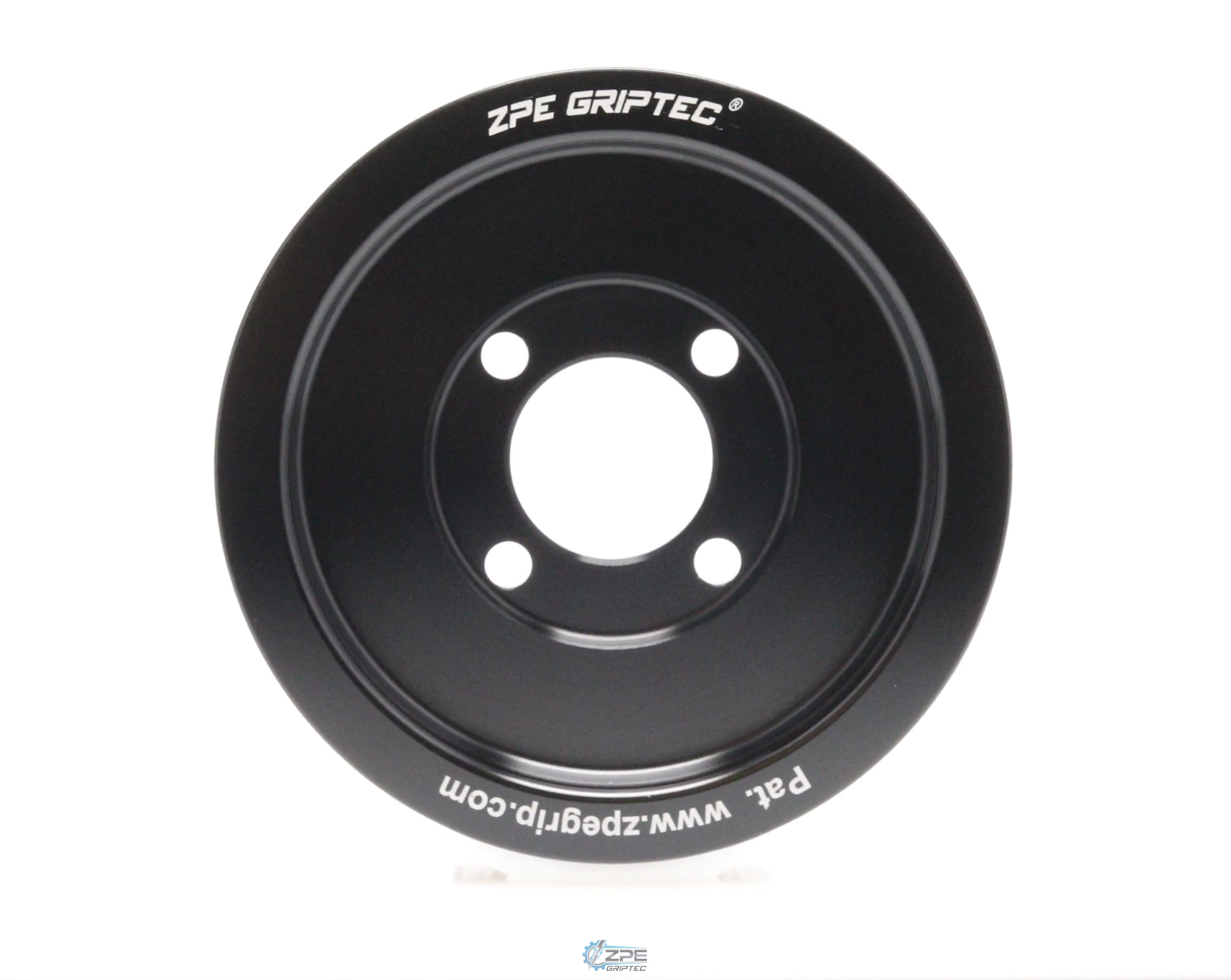 4.00" 6 Rib ZPE GripTec® 2pc Magnuson TVS L3 Black Pulley Only