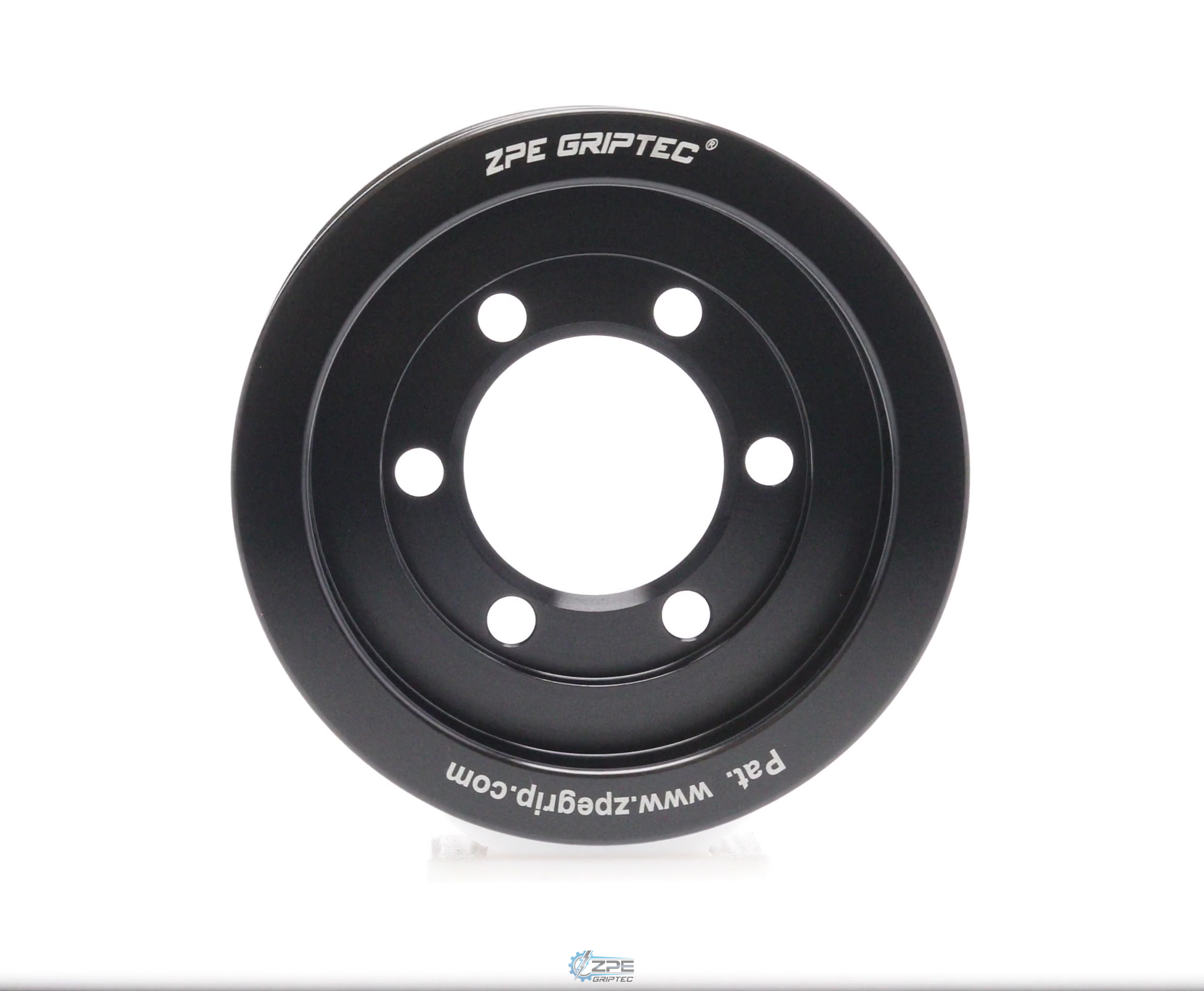 3.48" 8 Rib ZPE GripTec® 2pc Vortech YSi/JT/V3 L3 Black Pulley Only