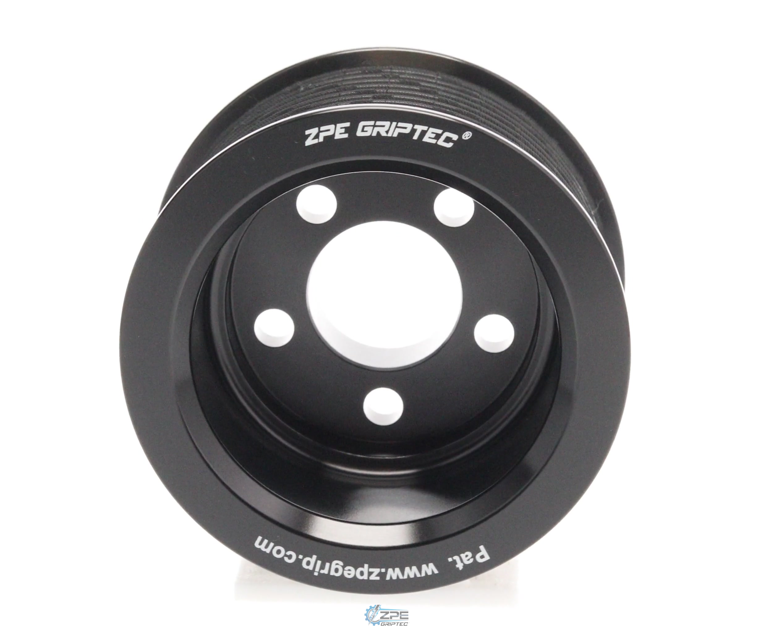 2.85" 10 Rib ZPE GripTec® Whipple 5 Bolt L3V-A Black Pulley Only