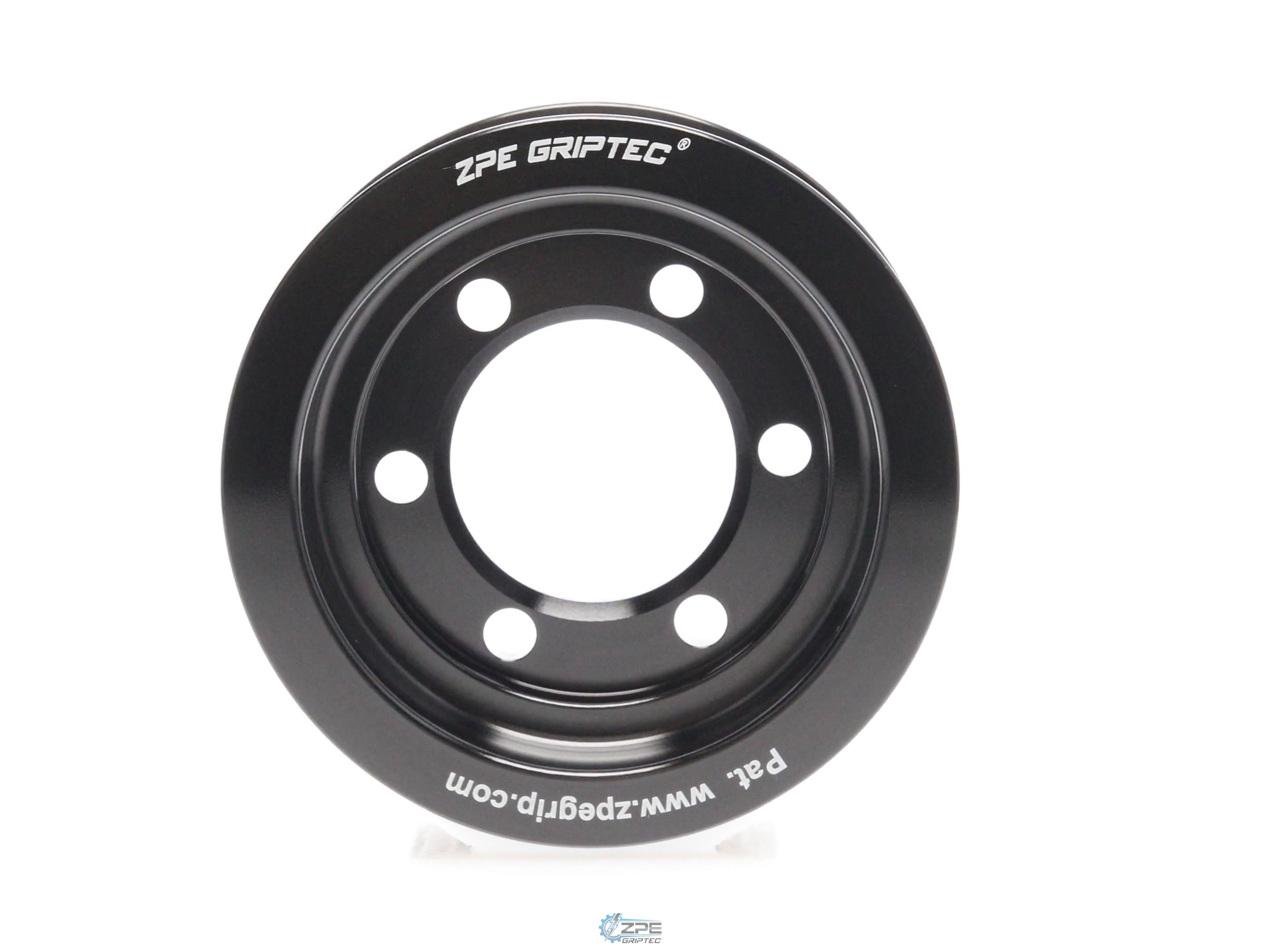3.125" 6 Rib ZPE GripTec® 2pc Vortech YSi/JT/V3 L3 Black Pulley Only