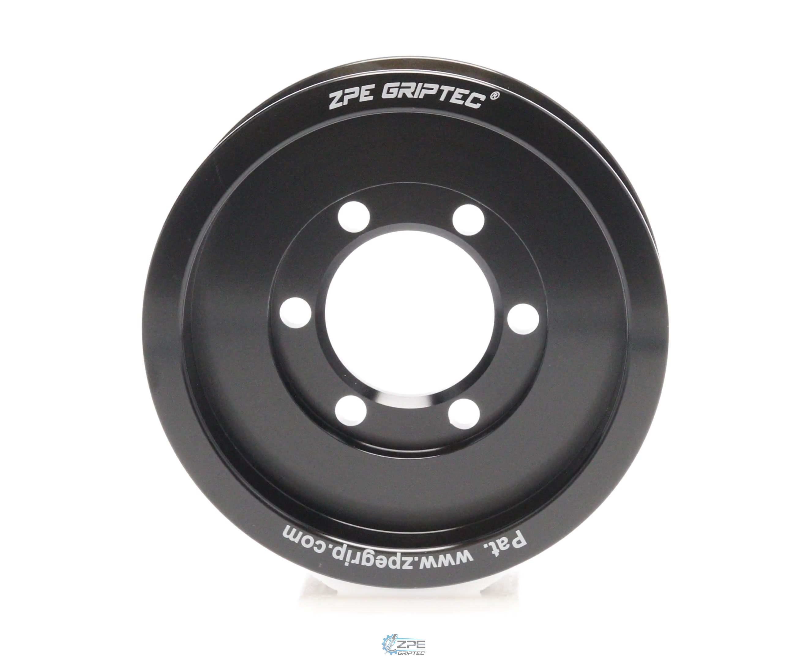 3.85" 6 Rib ZPE GripTec® 2pc Vortech YSi/JT/V3 L3 Black Pulley Only