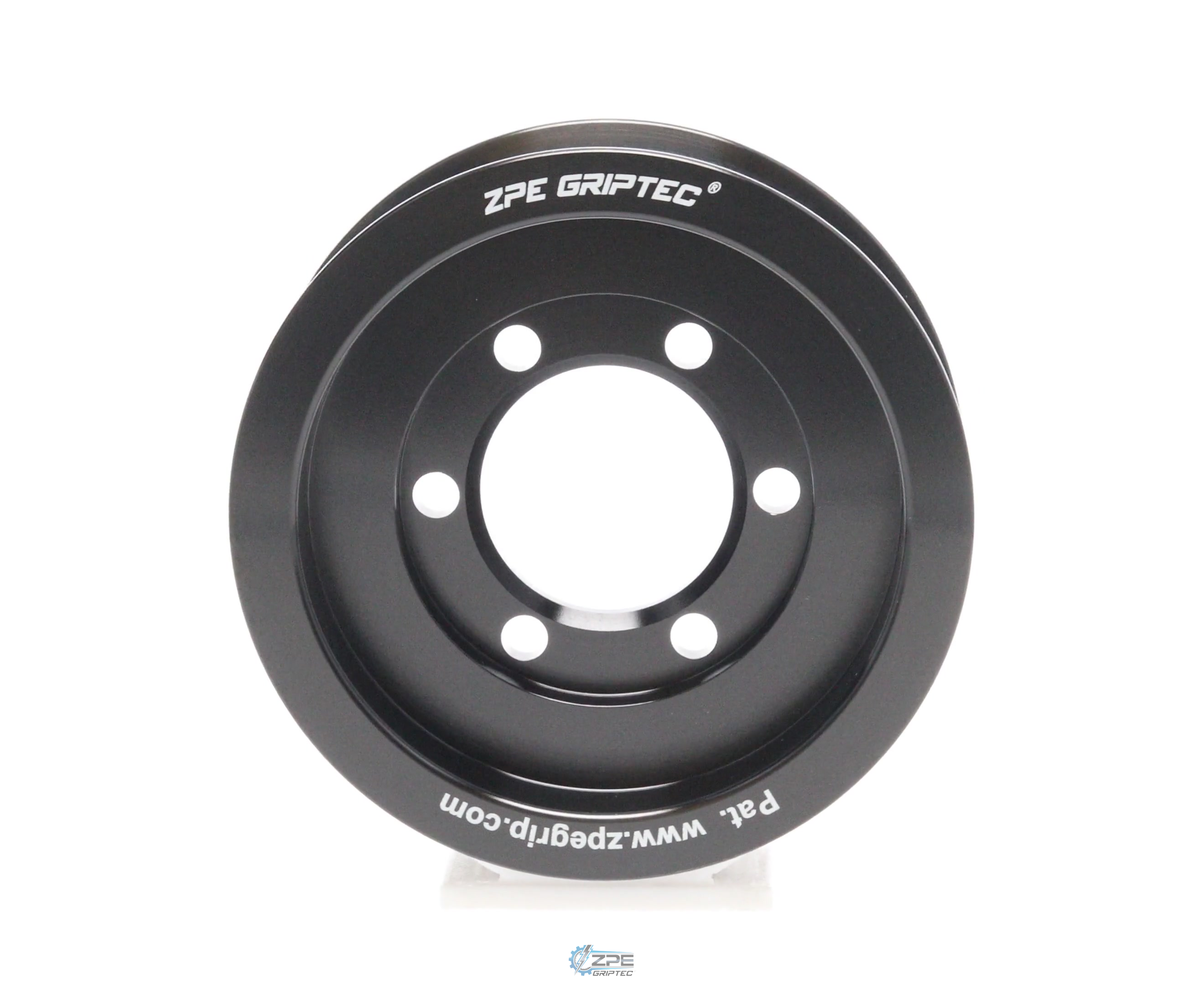 3.625" 8 Rib ZPE GripTec® 2pc Vortech YSi/JT/V3 L3 Black Pulley Only