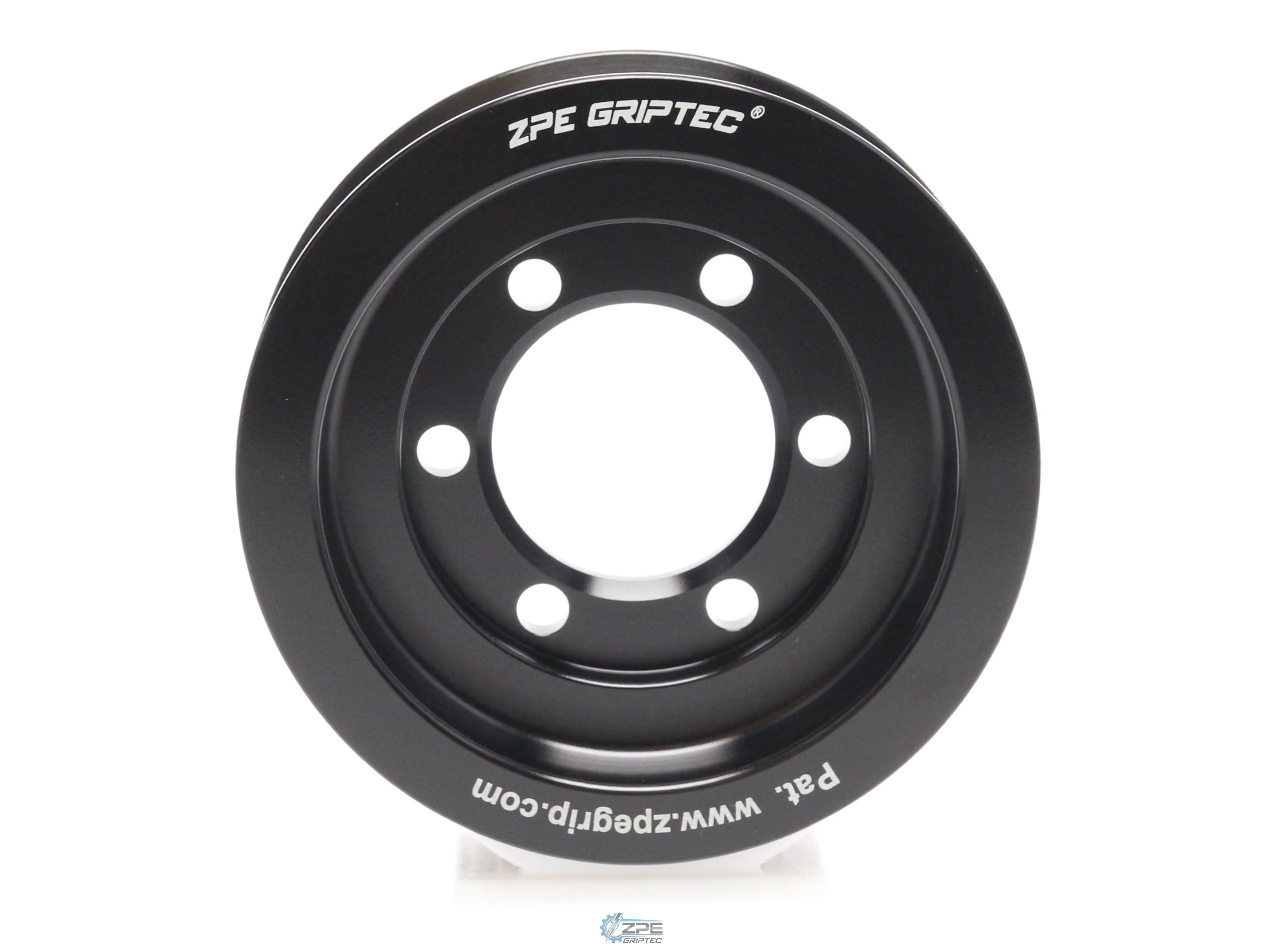3.47" 6 Rib ZPE GripTec® 2pc Vortech YSi/JT/V3 L3 Black Pulley Only