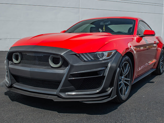 2015-17 FORD MUSTANG | GT500 CONVERSION FRONT BUMPER WITH LED GRILLE KIT