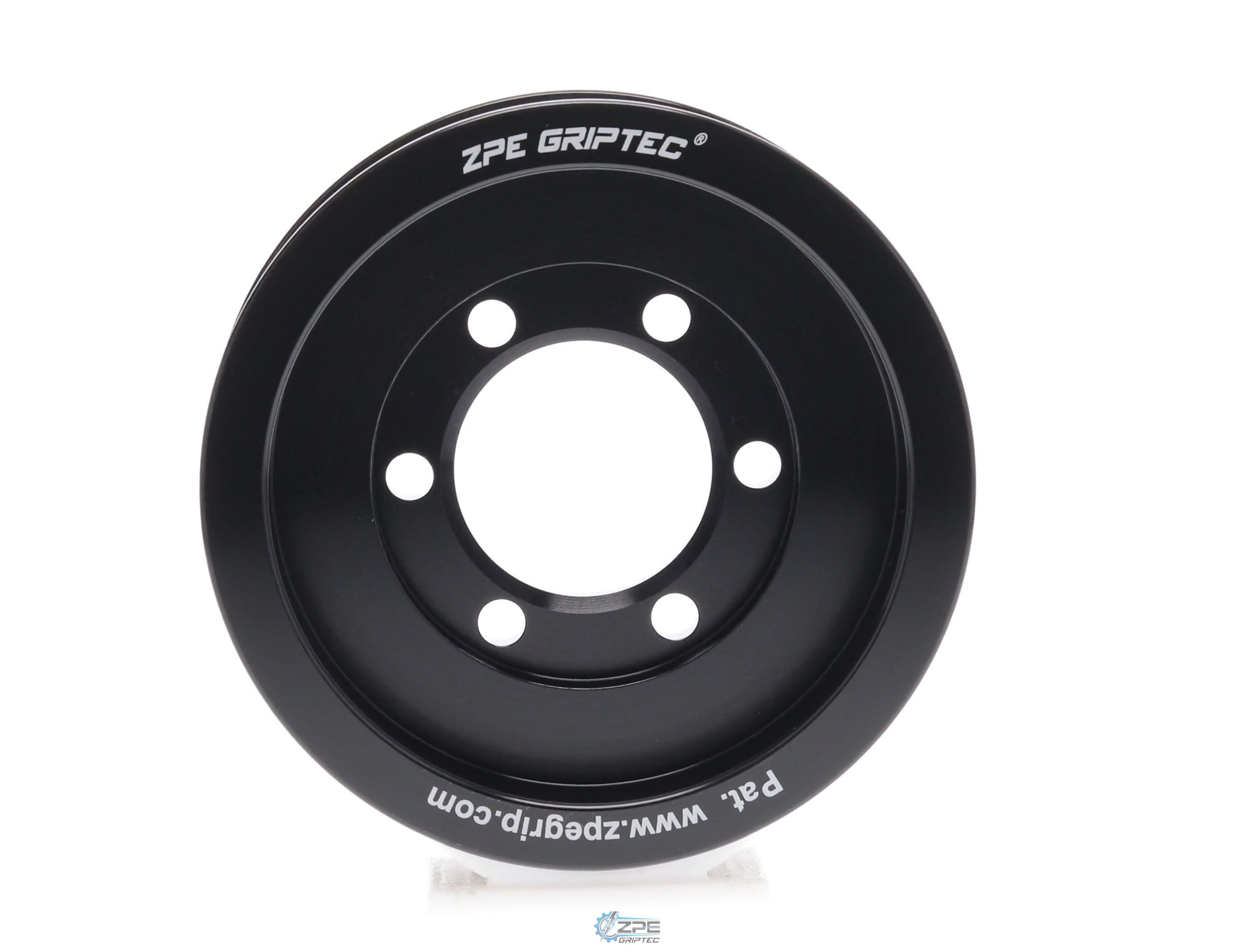 3.70" 6 Rib ZPE GripTec® 2pc Vortech YSi/JT/V3 L3 Black Pulley Only