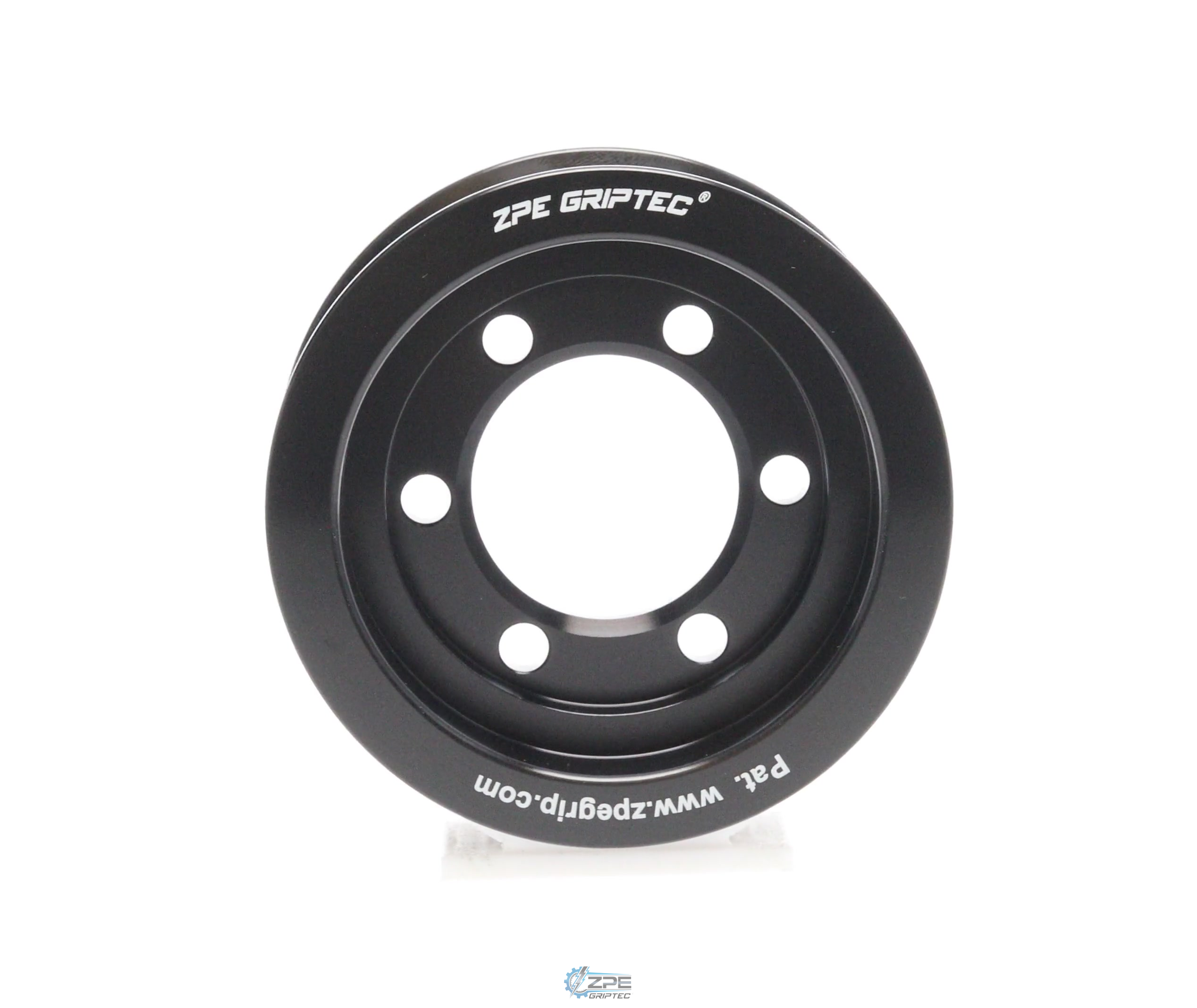 3.125" 8 Rib ZPE GripTec® 2pc Vortech YSi/JT/V3 L3 Black Pulley Only