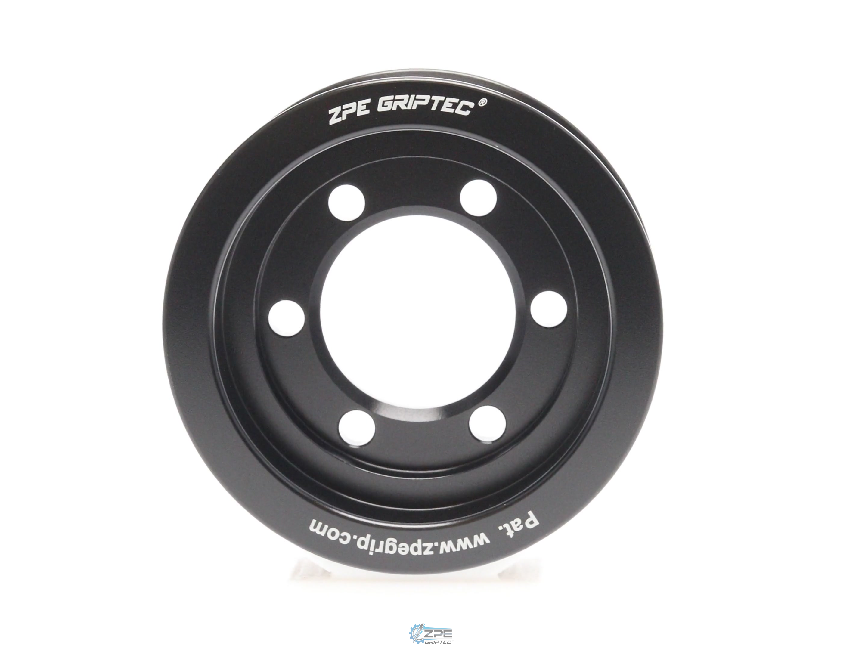3.10" 6 Rib ZPE GripTec® 2pc Vortech YSi/JT/V3 L3 Black Pulley Only