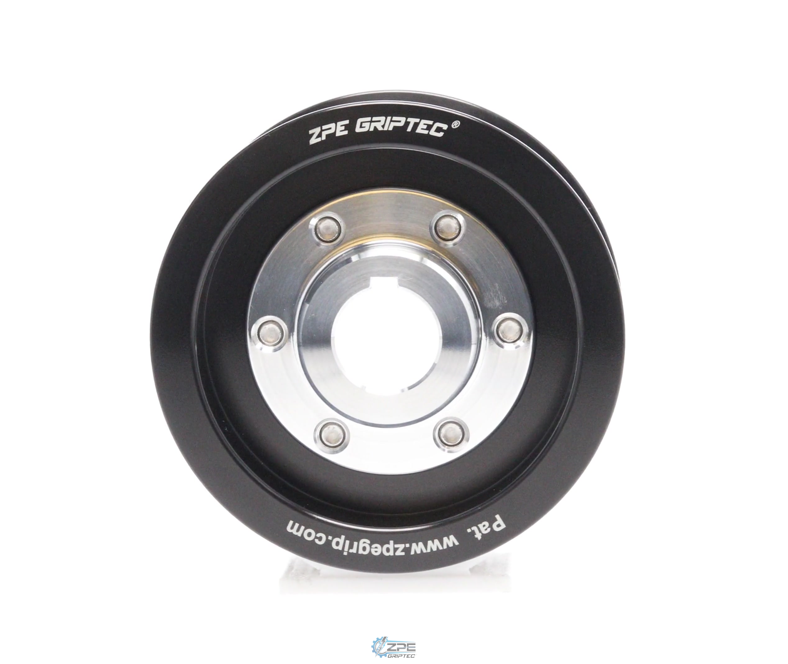 3.30" 8 Rib ZPE GripTec® 2pc Vortech YSi/JT/V3 L3 Black Pulley & Hub Kit