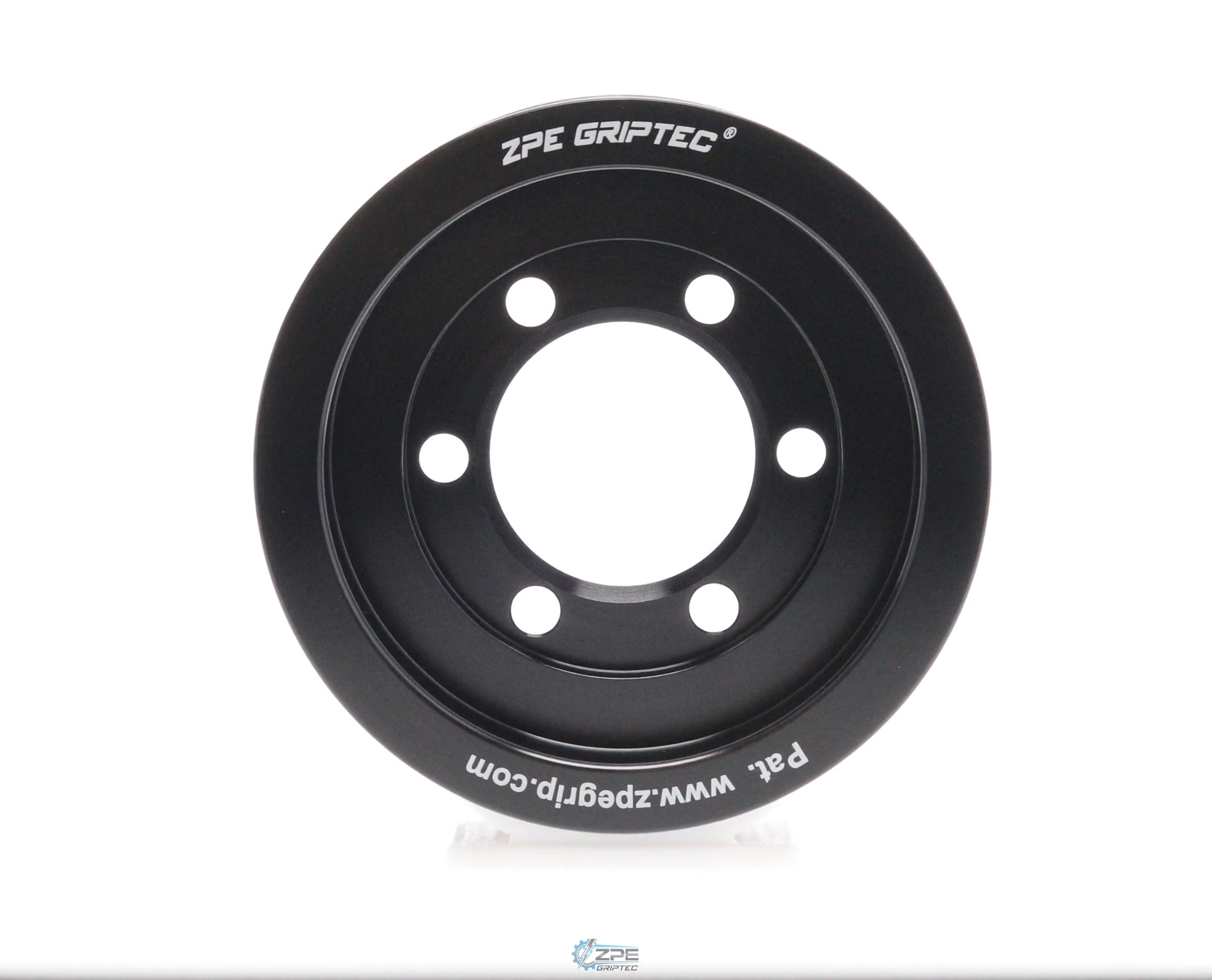3.40" 8 Rib ZPE GripTec® 2pc Vortech YSi/JT/V3 L3 Black Pulley Only