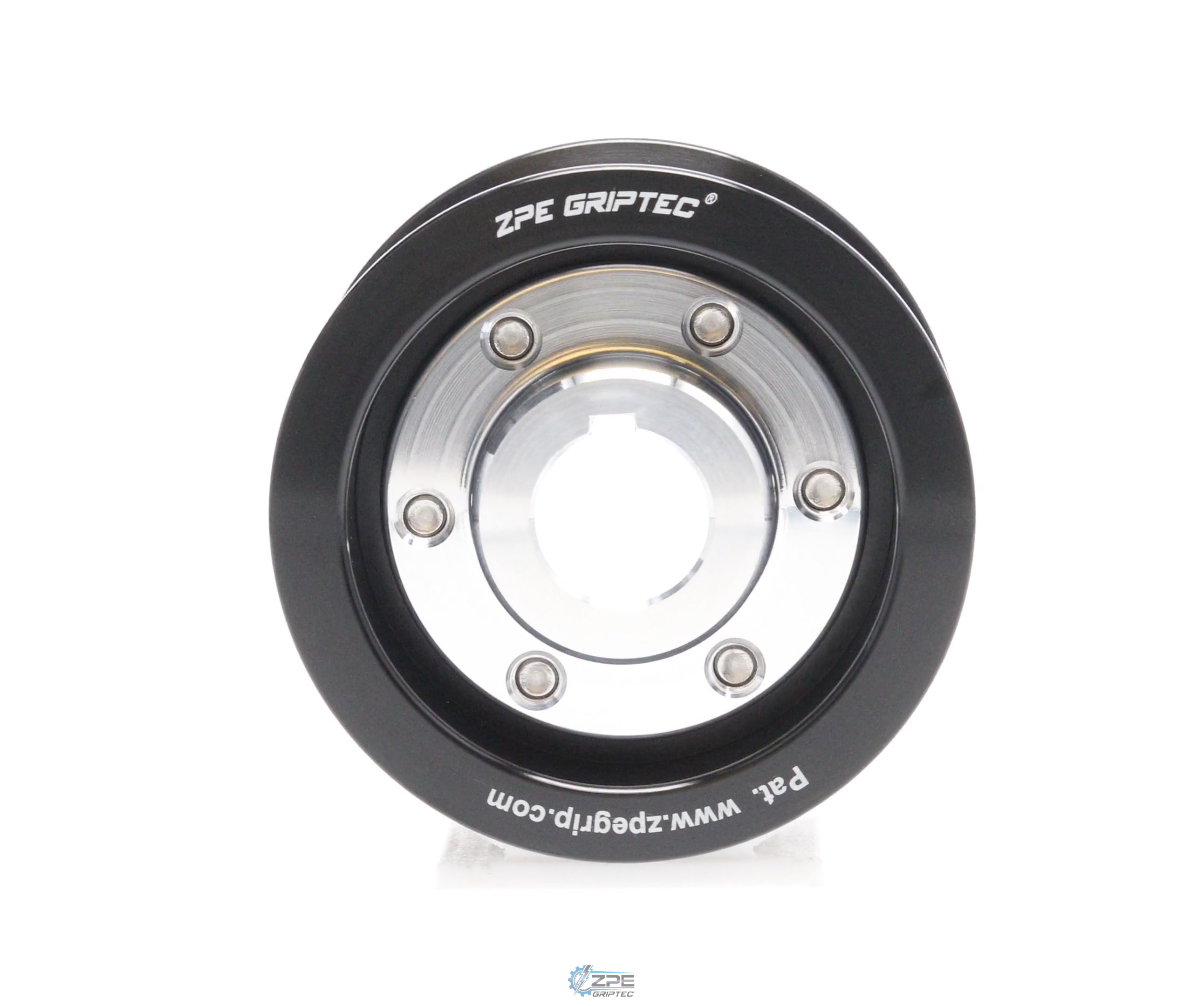 2.90" 8 Rib ZPE GripTec® 2pc Vortech YSi/JT/V3 L3 Black Pulley & Hub Kit