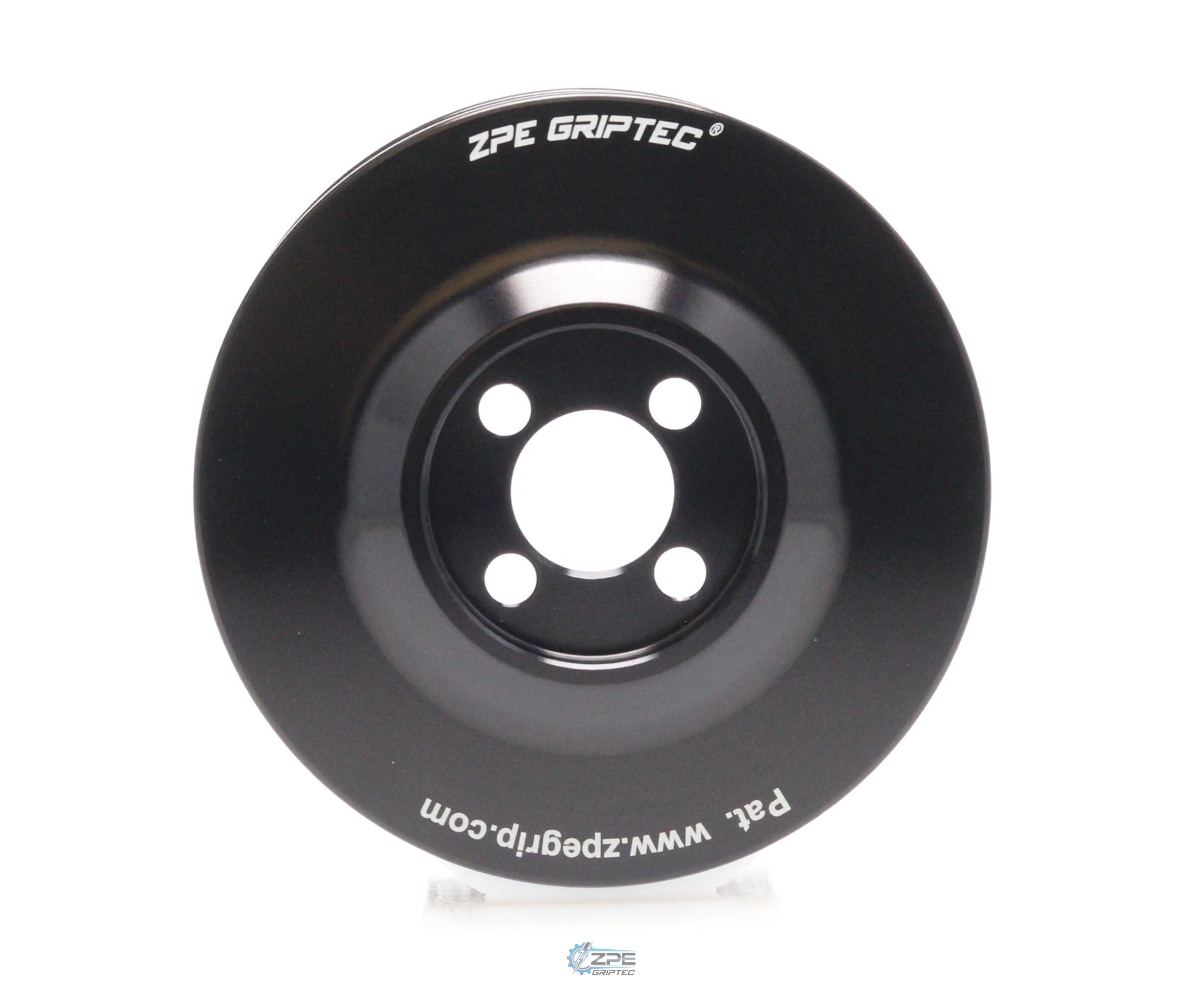 3.625" 6 Rib ZPE GripTec® Whipple Standard L3 Black Pulley