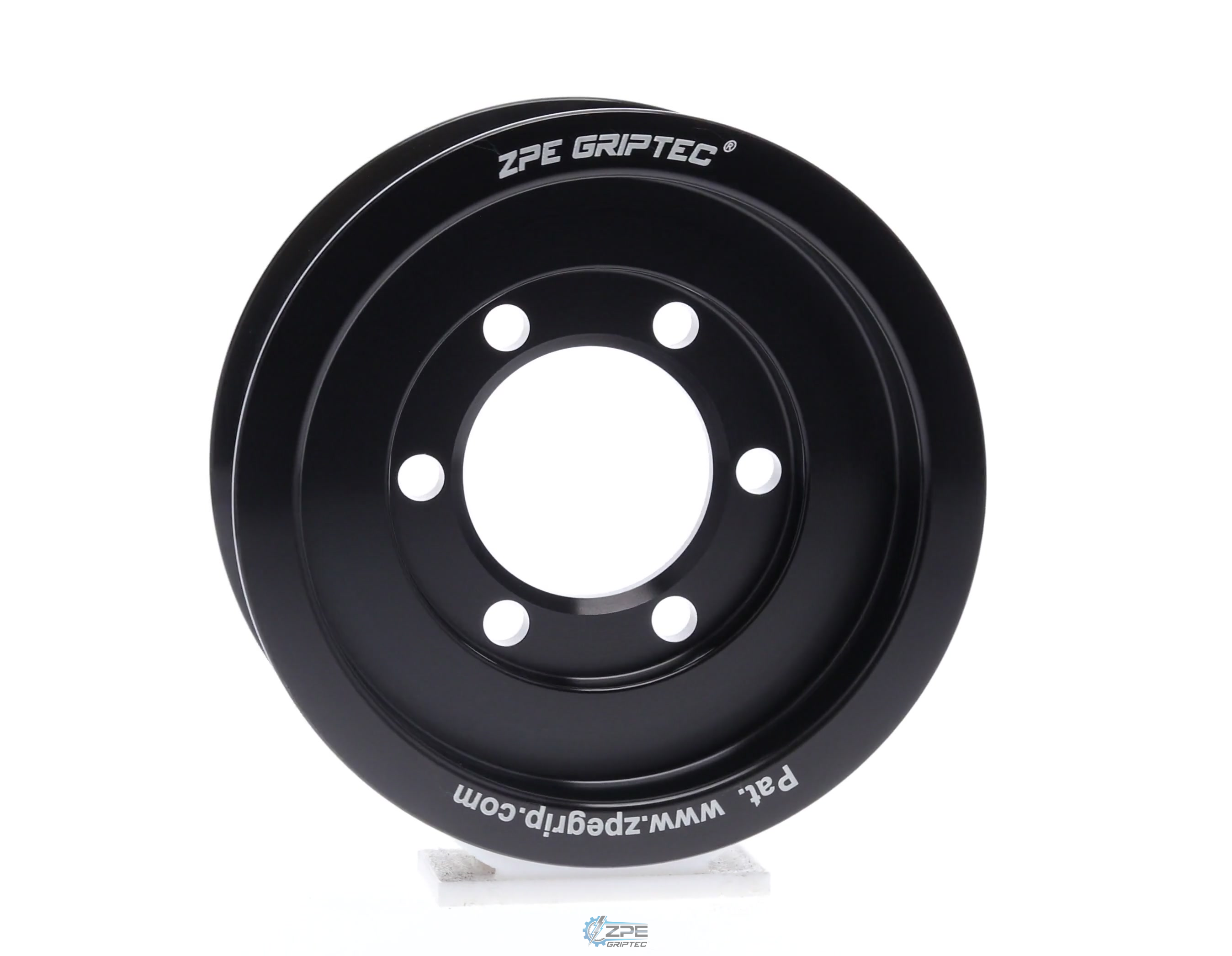 3.70" 8 Rib ZPE GripTec® 2pc Vortech YSi/JT/V3 L3 Black Pulley Only