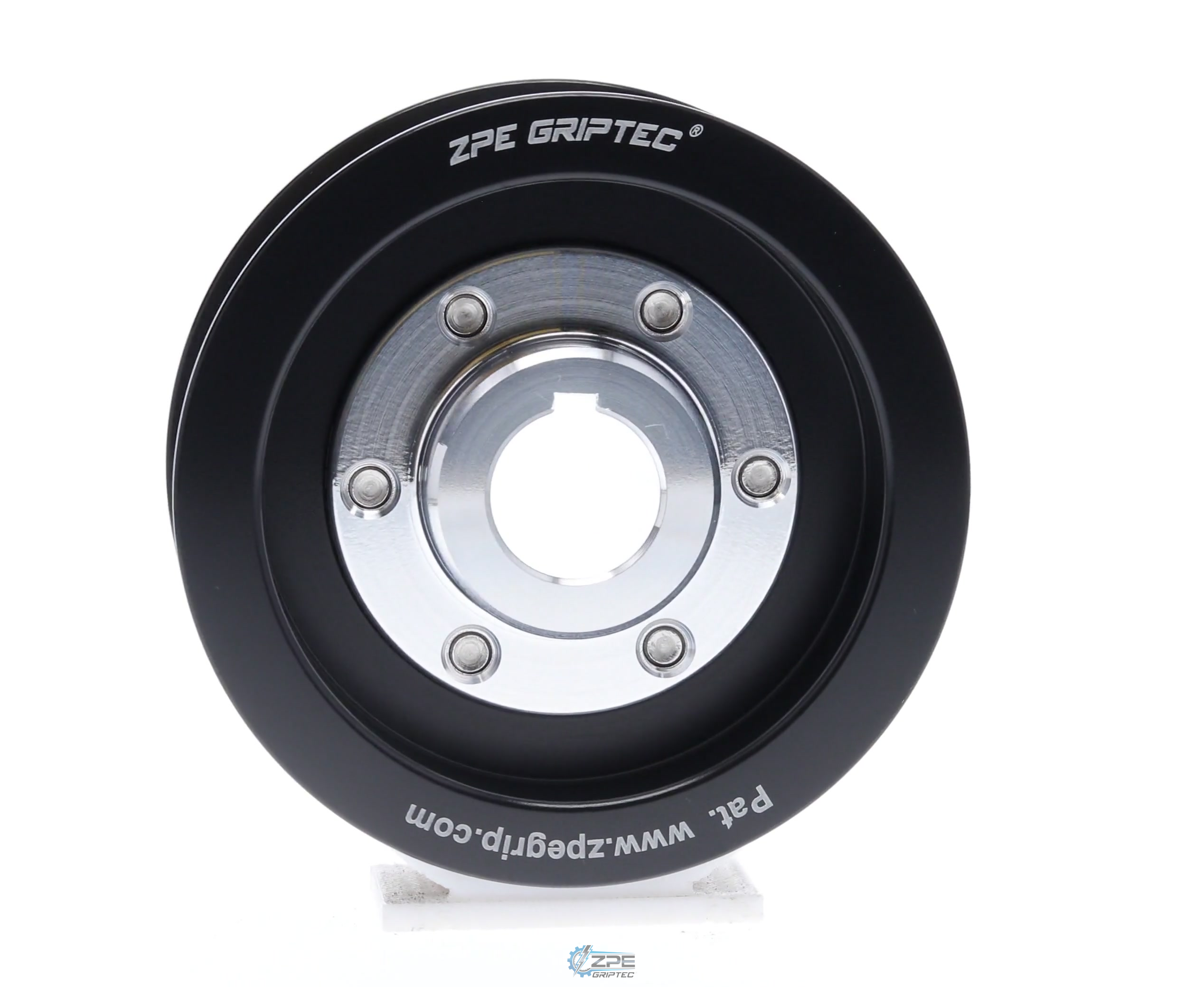 3.40" 6 Rib ZPE GripTec® 2pc Vortech YSi/JT/V3 L3 Black Pulley & Hub Kit