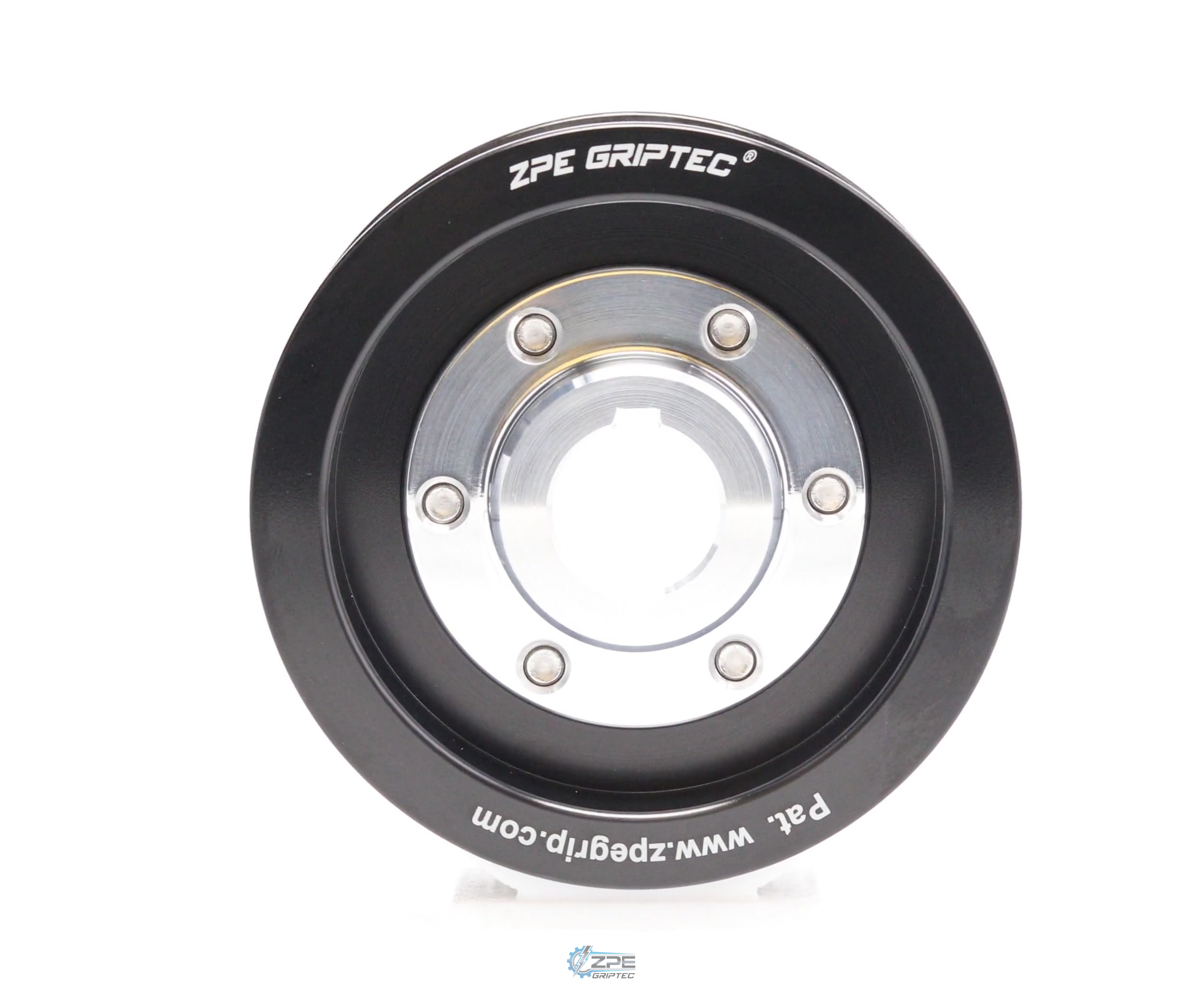 3.33" 6 Rib ZPE GripTec® 2pc Vortech YSi/JT/V3 L3 Black Pulley & Hub Kit
